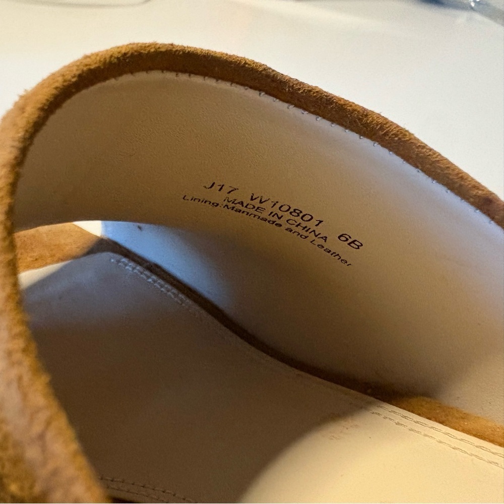 Cole Haan Laree Open Toe Block Heel Mule Sandals in Mink Suede - Picture 10 of 12